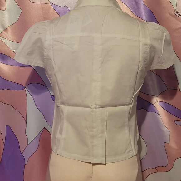 As Is Defect Golds Infinity Size Small Crop Top Blouse Japan Harajuku Gyaru Y2K - Picture 4 of 16